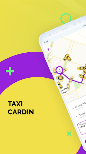 Android application TAXI CARDIN screenshort