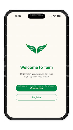 Android application Taim screenshort
