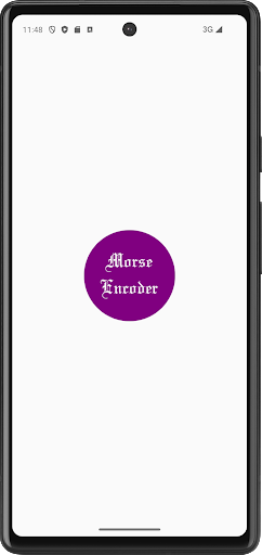 Android application Morse Encoder screenshort