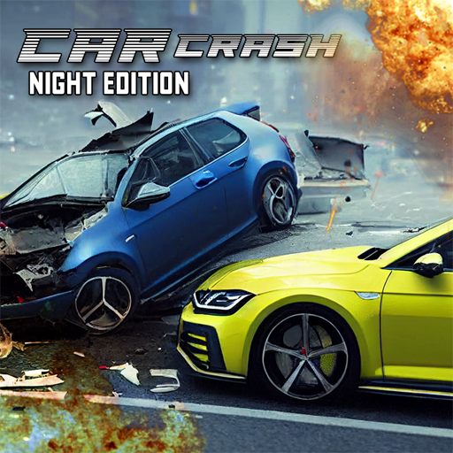 Night Car Crash Open City  Icon