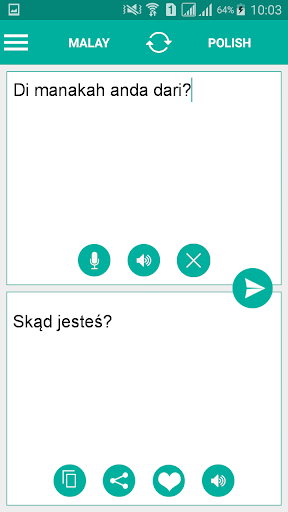 Polish Malay Translator Screen 2