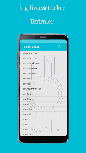 Android application Bilişim Sözlüğü screenshort
