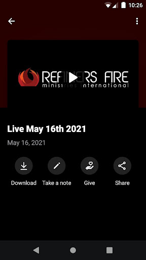 Refiners Fire Church Screen 3