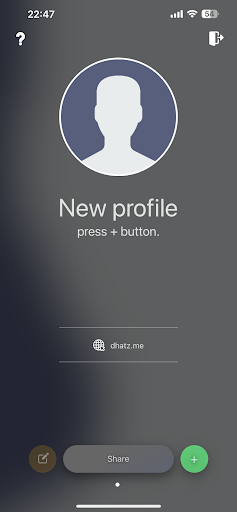 Android application dhatzMe screenshort