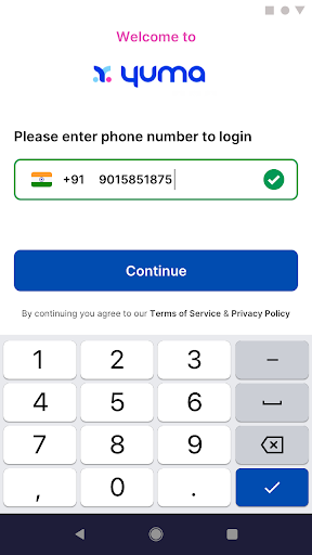 Android application Yuma Operations Team App screenshort