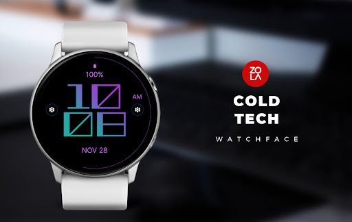 Android application Cold Tech Watch Face screenshort