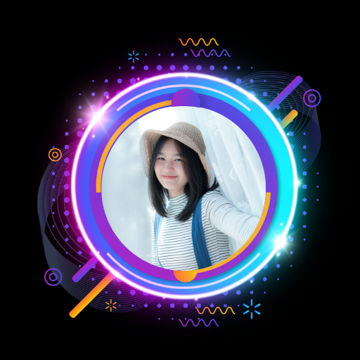 Twibbon Frame Neon Download on Windows