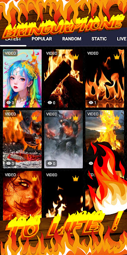 fire wallpaper Screen 2