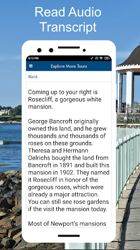 Newport Cliff Walk Tour Guide Screen 3