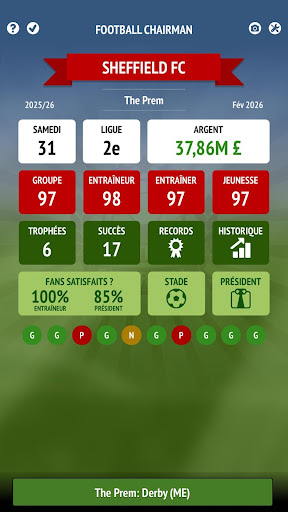 Code Triche Football Chairman APK MOD (Astuce) screenshots 2