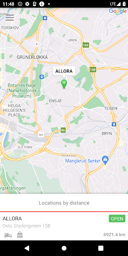 Android application ALLORA screenshort