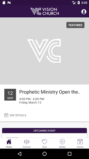 Android application Vision Church - FL screenshort