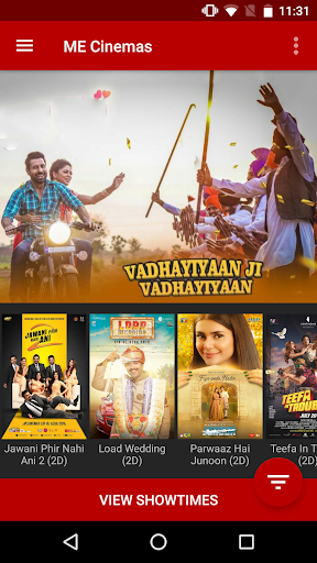 Android application ME Cinemas screenshort