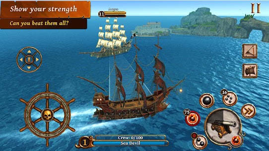 Ships of Battle Age of Pirates 2.6.28 MOD APK (Unlimited Money & Gems) 9