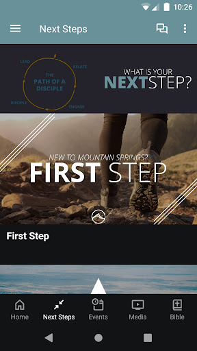 Screenshot of Mountain Springs Church
