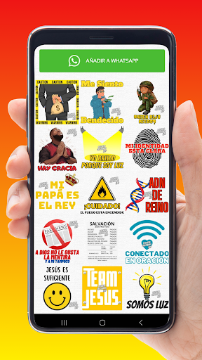 Android application Stickers Cristianos screenshort