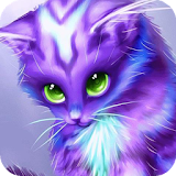 Fluffy kitty live wallpaper icon