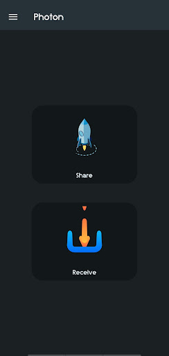 Android application Photon - file share (FOSS) screenshort