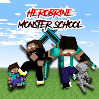 Skinpack Herobrine Monster School for MCPE
