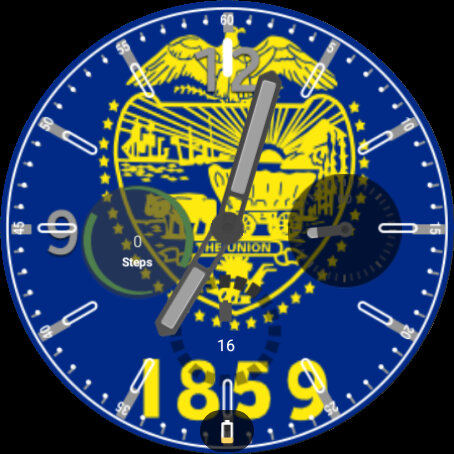 Oregon Flag Watchface Screen 3