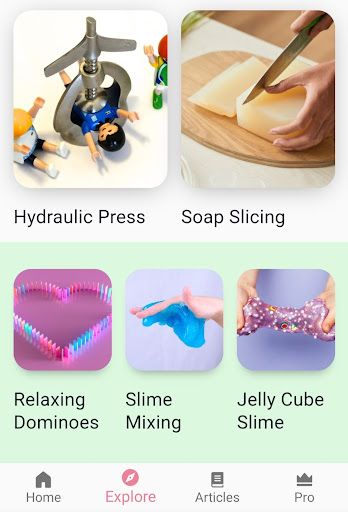 Oddly Satisfying Videos App Screen 2