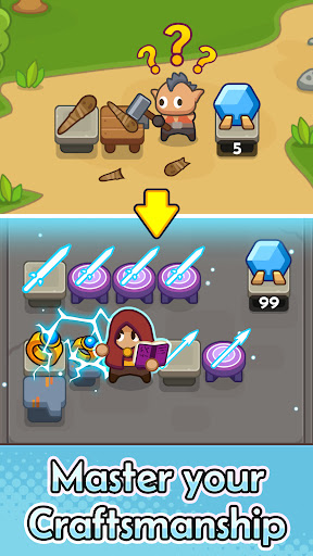 Warrior What?! Craft & Idle 3