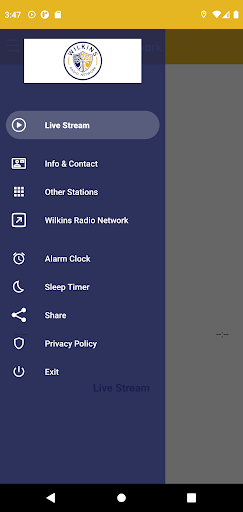 Android application Wilkins Radio Network screenshort