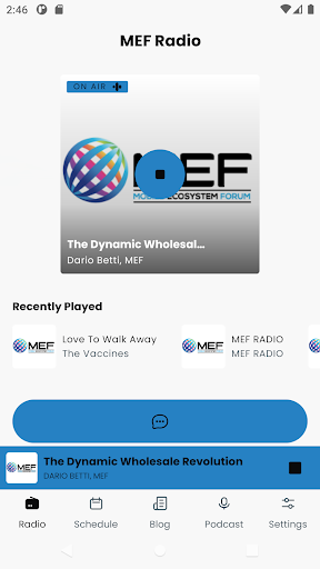 Android application MEF Radio screenshort