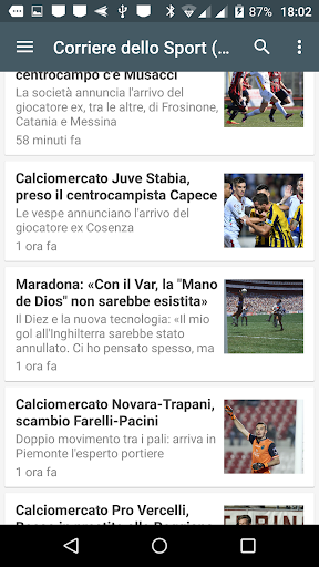 Calcio notizie aggiornate Screen 3