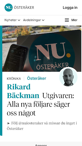 Android application Nu i Österåker screenshort