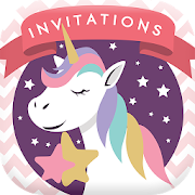 Unicorn Birthday Invitation Card Maker
