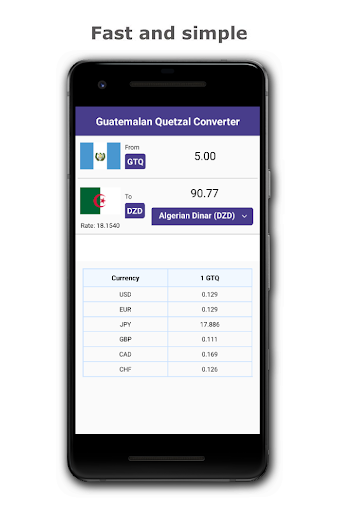 Guatemalan Quetzal Converter Screen 3