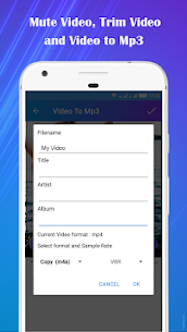 تحويل الفيديو إلى Mp3 Pro Mute Video Trim Video Cut Video MOD APK 5