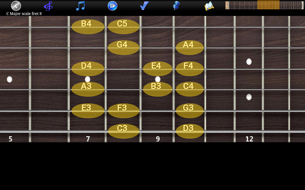 Capture 11 escalas de guitarra pro android