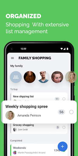 Screenshot of Grocery List: Family Shopping