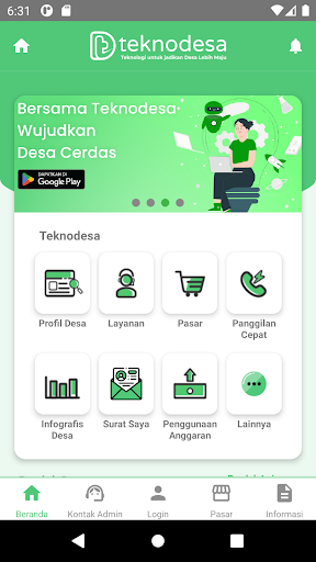 Android application TEKNODESA : tekno desa app screenshort
