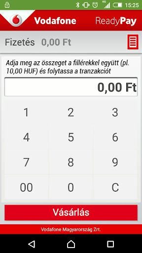 Vodafone ReadyPay Screen 2