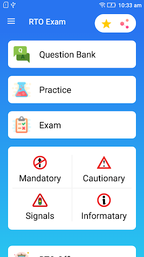 Android application Driving Master - RTO Exam Test screenshort