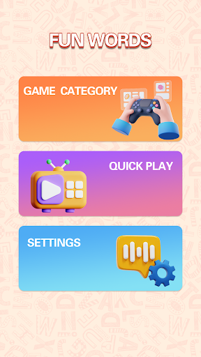 Android application Fun Words screenshort