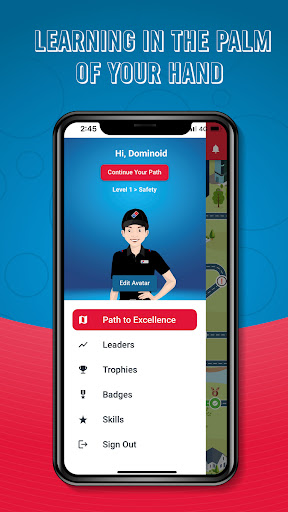 Android application Dominos P2E screenshort