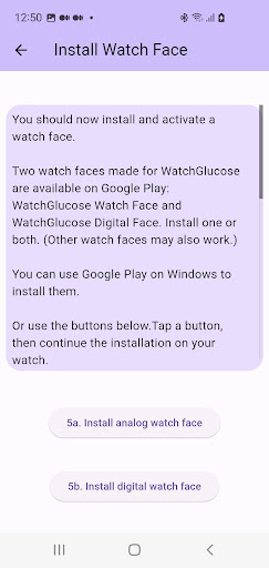 WatchGlucose for Wear OS Screen 3
