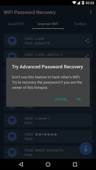 WiFi Password Recovery banner