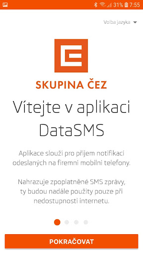 ČEZ DataSMS Screen 2