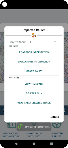 RallyGDP Navigator Screen 3