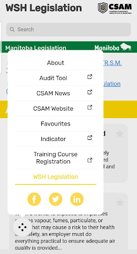 The CSAM App Screen 2