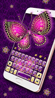 screenshot of Purple Butterflies Theme