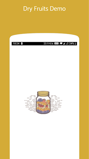 Android application Dry Fruits Demo screenshort