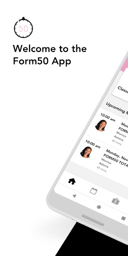 Android application FORM50 Fitness screenshort