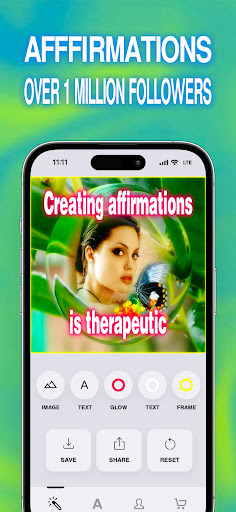 Android application Afffirmations screenshort