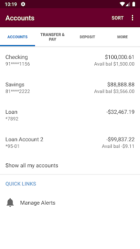 Bank of Wisconsin Dells Mobile Screen 3